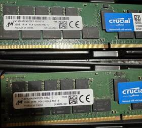 Mta36asf4g72pz-3g2j2tg Micron 192gb 6x32 Ddr4-3200 Rdimm 2rx4 Ecc Memory