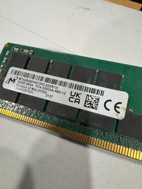 Mta36asf4g72pz-3g2r1vi Micron 32gb Ddr4 3200 Ecc Reg 2rx4 Server Memory Tested