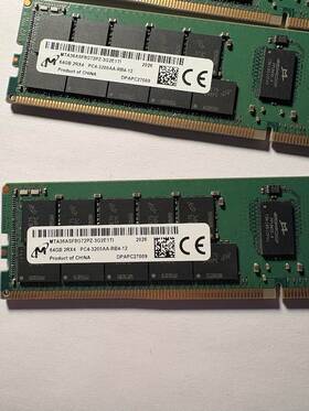 Mta36asf8g72pz-3g2e1ti Micron 256gb Lot Of 4 64gb Pc4-3200 Rdimm Server Memory