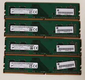 Mta4atf51264az-2g3b1 Micron 4gb Ddr4-2400 Memory Ram Lot Of 4
