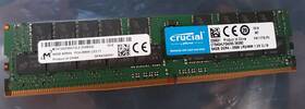 Mta72ass8g72lz-2gb2qi Micron 64gb 4drx4 Pc4-2666v-le2-11 Server Ram With Crucial