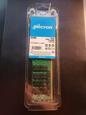 Mta72ass8g72lz-3g2r2r Micron Mta72ass8g72lz-3q2r2r 64gb Ddr4-3200 Lrdimm Registered Ecc Server Ram