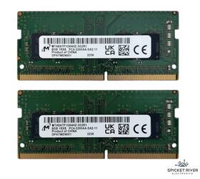 Mta8atf1g64hz-3g2r1 Micron Lot Of 2 - 8gb 1rx8 Pc4-3200aa Ddr4 Sodimm Laptop Ram