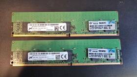 Mta9asf1g72pz-2g3a1ig Micron 16gb 2x8gb Ddr4-2400 Ecc Rdimm Server Memory Hp 852545-001