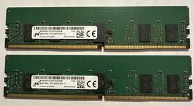 Mta9asf1g72pz-2g3b1m1 Micron 16gb 2 X 8gb 1rx8 Ddr4-2400t-rd1-11 Server Ram