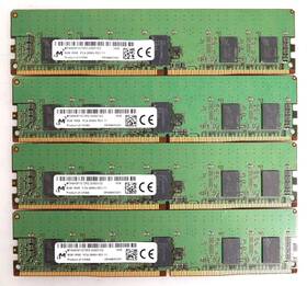 Mta9asf1g72pz-2g6d1sg Micron Lot 4x 8gb 32gb Mta9asf1g72pz-2g6d1 Pc4-21300 Rdimm Server Ram