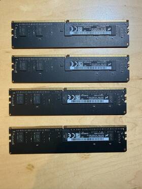 Mta9asf1g72pz-2g9e6tg Micron 4x 8gb Ddr4 Ecc Rdimm 32gb Kit Pc4-2933 Server Ram
