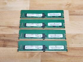 Mta9asf1g72pz-3g2 Micron Lot Of 4 32gb 4x8gb 1rx8 Pc4-3200aa Server Memory