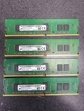 Mta9asf51272pz-2g1a2hj Micron Lot Of 4 Gb 1rx8 Pc4-2133p-rdp-10 Server Memory