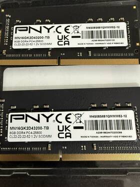 Mn16gk2d43200-tb Pny 8gb Ddr4 Sodimm Ram 3200mhz Sold Individually
