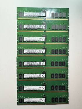Hma82gr7jjr8n-vk Ram Lot Of 8 Sk Hynix 16gb 1x16gb 2rx8 Pc4-2666v Ddr4 Server