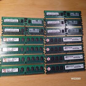 54c060 Samsung Lot 13x 1gb Kingston Dr Dataram Pc2 5300 6400 Ecc Server Ram Mixed