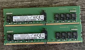 M393a2k43db2-ctd6y Samsung Lot Of 2 16gb 2rx8 Pc4-2666v-r Server Memory M164