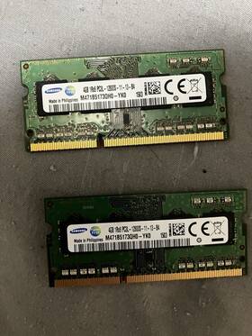 M471b5173bh0-ck0 Samsung 2x 4gb Ddr3 Ram Sodimm 1rx8 Pc3 Memory Module W7-1 12