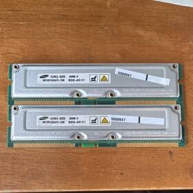 Mr16r1628afo-cm8 Samsung 512mb Pc-800 Rdram Rimm 2x 256mb Memory Modules