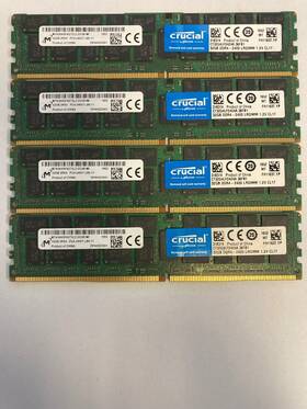 Mta36asf4g72lz-2g3b1mi Samsung Lot Of 4 Micron 32gb Pc4 2400mhz Server Memory Ddr4 Ram
