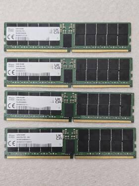 Hmcg94mebra12 Sk Hynix Lot Of 4 Damaged 64gb Ddr5-4800 Server Ram. For Parts Or Repair