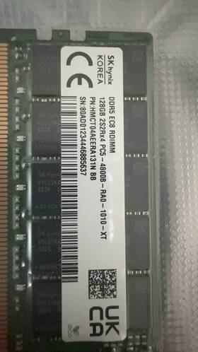 Hmct04aera131n Sk Hynix Ddr5 2s2rx4 Ecc Rdimm 128gb Pc5-4800b Server Memory Registered