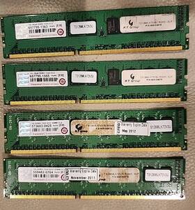 Ts128mlk72v3u Transcend Lot Of 4 Pcs 1gb Memory 1333 Mhz Ddr3 Creo