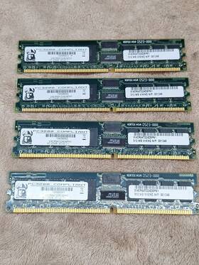 Viking Vi4cr647224dbpn1 Lot Of 4 512mb Ram Pc3200r-25330-b1 2gb Total