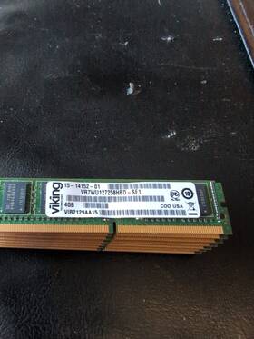 Vr7wu127258hbd-se1 Viking 4gb Dimm Server Memory Ram Vir2129aa15 Lot Of 8