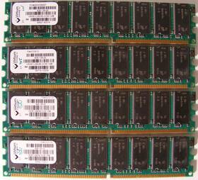 Vm381l2923e-ccm Virtium 4 X 1gb Ddr400 Pc3200 Ecc Registered Rdimm Micron Usa
