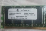 Infineon HYS64D64020GU-7-P 64M Sdram 512MB,DDR,133 Mhz PC2100 Computer Memory. Fixed Price $40.00.