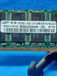 Samsung M368L6423HUN-CCC 512MB PC2700U 400MHZ 184-PIN Ddr Memory Kit. Fixed Price $8.25.