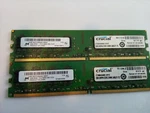 Samsung Crucial 4GB 2X 2GB DDR2 2RX8 PC2-6400U 800MHZ 240PIN Dimm Desktop Memory. Fixed Price $16.50.