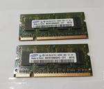 (2)SAMSUNG 1GB 2RX16 PC2-6400S-666-12-A3 Memory (M470T2864H3-CF7)0818 China. Fixed Price $25.00.