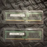 Samsung DDR4 Sdram Dimm PC4-3200AA Ecc Memory Modules 64GB Total 2X32GB. Fixed Price $625.00.
