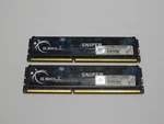 G.skill Sniper (2X4GB) PC3-10666 DDR3 Desktop Memory Ram, F3-10666CL9D-8GBSR. Fixed Price $13.95.