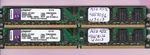 4GB 2X2GB Kingston KVR667D2N5/2G DDR2-667 PC2-5300 Low Profile Nanya Memory Kit. Fixed Price $14.90.