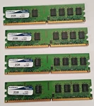 4X 2GB Axiom DDR3 Desktop Ram PC3 Dimm Memory 8GB Total Tested Working. Fixed Price $19.99.