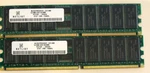 1GB (2 X 512MB) Netlist NL9647RD64042-D21JNB Ddr PC-2100 Reg Ecc Memory. Fixed Price $19.95.