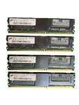 16GB Kit 4X 4GB Micron 8GB 2RX4 PC2-5300F-555-11-E0 DDR2 Server Memory Ram. Fixed Price $37.50.