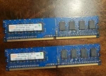 2X Hynix - 1GB IRX8 PC2 6400U 666 12 Memory Ram Next Day Shipping. Fixed Price $10.00.