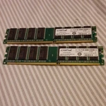 Crucial 1GB (2X512MB) DDR2 Sdram PC2700 184-PIN Dimm Unbuffered. Fixed Price $20.00.