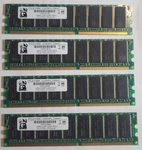 VIKING/4X1GB/PC2700U/DDR-333MHZ/184-PIN/SERVER Memory/ram/ecc/ Hynix Ic Chips. Fixed Price $79.24.