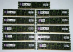Lot Of 11 Kingston KVR1066D3Q8R7S/8G DDR3-10600R Server Ram. Fixed Price $110.00.