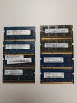 Lot Of 8X2GB (16GB Total) PC3-10600 Laptop Memory. Fixed Price $99.00.
