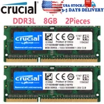 Crucial DDR3L 16GB (8GB X2) 1333MHZ PC3L-10600 Laptop Sodimm Memory Ram 204PIN. Fixed Price $40.00.