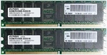 Pair (X2) Memory Elpida 512MB PC2100R-25330-M1 EBD51RC4AAFA-7B. Fixed Price $5.20.