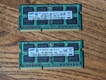Samsung 4GB (2 2GB) 2RX8 PC3-10600S Laptop Memory Ram M471B5673FH0-CH9. Fixed Price $5.00.