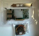 Intel X540-T2 10GBPS Pcie To RJ45 Network Card Gigabit Ethernet New Incl Fan. Fixed Price $41.25.