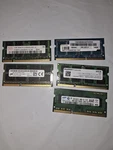 Lot Of 5 Laptop Ram Modules 1GB / 8GB DDR2 & DDR3 Sodimm Untested. Fixed Price $164.00.