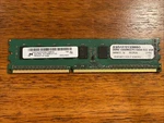 Micron 4GB 2RX8 PC3-10600E-9-11-E3 Ram Memory. Fixed Price $17.00.