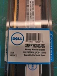 Dell 8GB PC3-12800 DDR3-1600MHZ Ecc 2RX4 Memory SNPRYK18C/8G. Fixed Price $20.00.