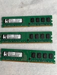 6GB 3X2GB PC2-6400 Kingston HP5189-2180-HYE DDR2-800 Desktop Memory Kit. Fixed Price $14.99.