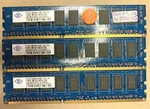 Au Lot Nanya 3X 1GB (3GB) PC3-8500E-7-10 1066 DDR3 Dimm 1RX8 NT1GC72B89A0NF-BE. Fixed Price $5.76.